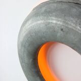 Vintage Italian Metal Donought Wall Lamp