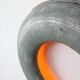 Vintage Italian Metal Donought Wall Lamp