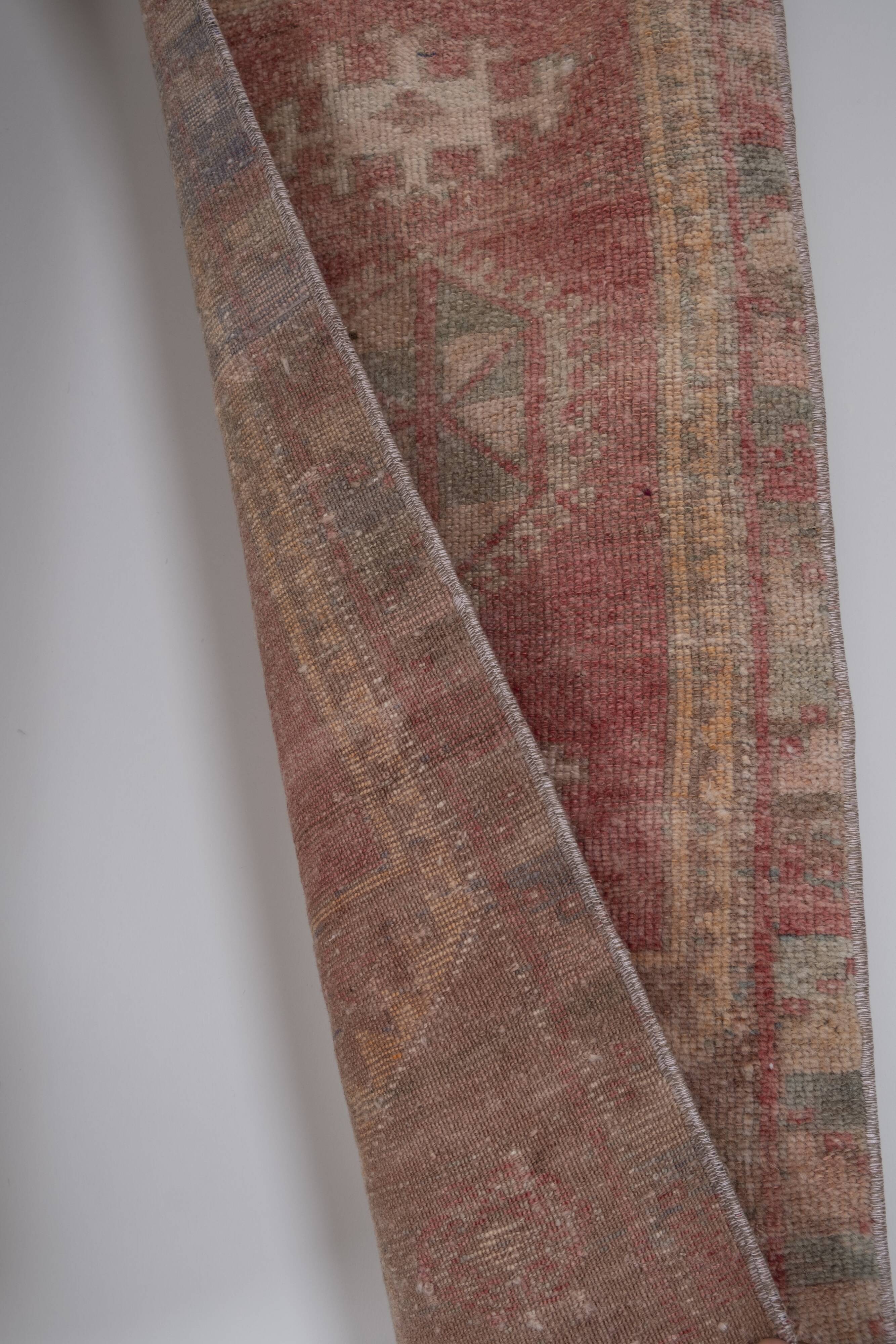 Distressed turkish small rugs, 1970s, set of 2