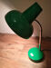 Vintage green table lamp