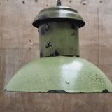 Old street lamp soft green enamel hanging lamp