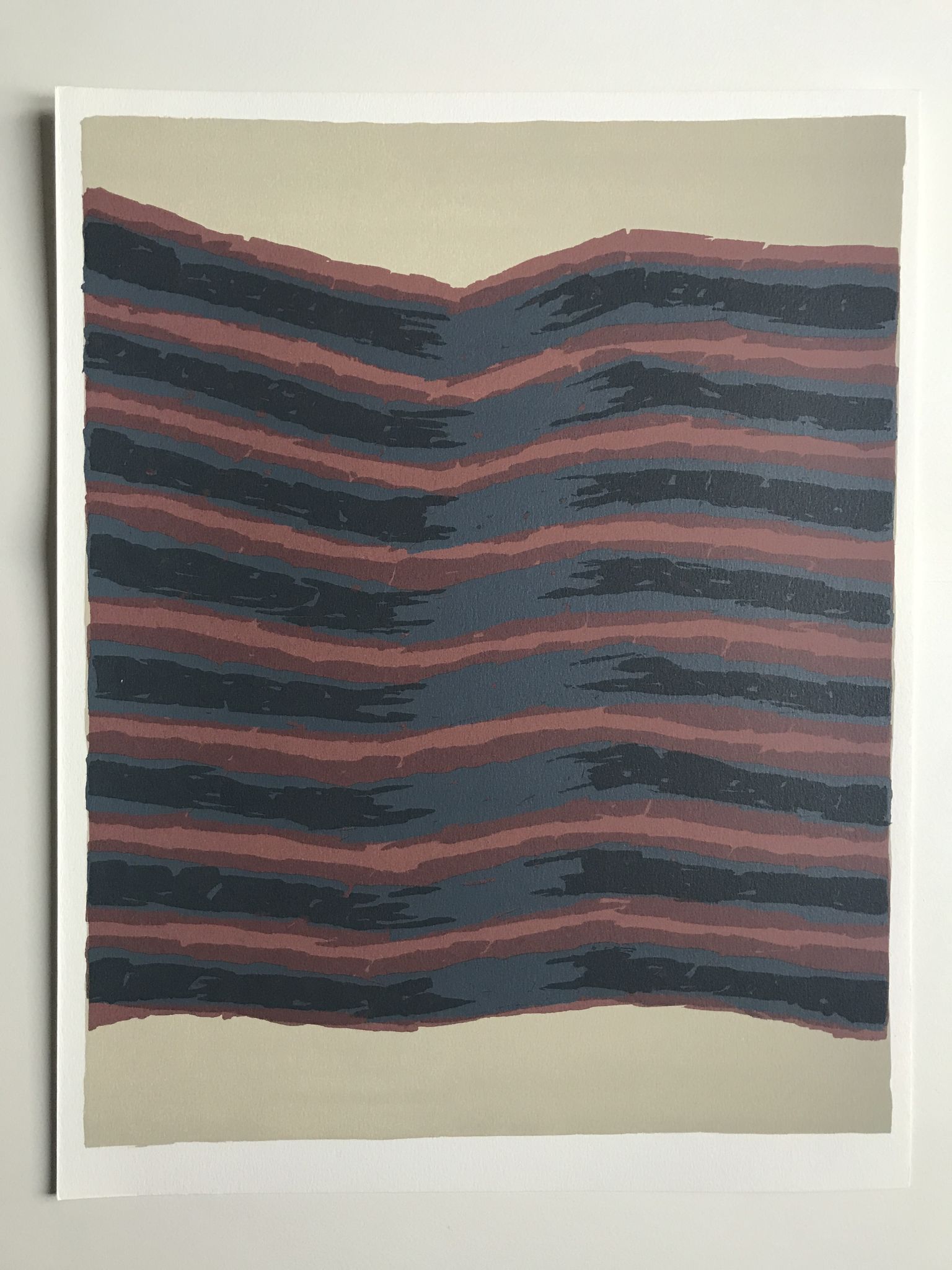 Lithographie originale sur vélin d'Arches de Raoul UBAC, Galeries, 1978