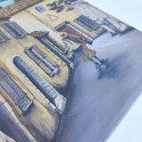 Provence village canvas painting