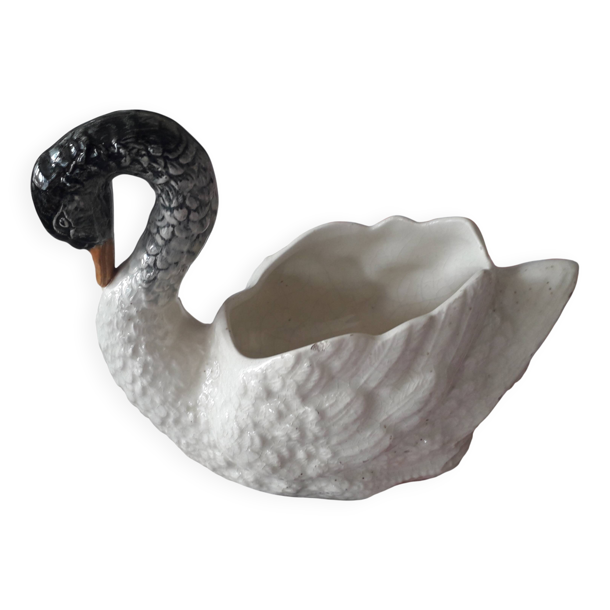 Cygne vintage en céramique