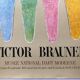 Affiche d'exposition de victor brauner musée national d'art moderne, 1972