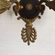 Pair Of Lucien Gau Style Double Swan Wall Lights With Opaque Glass Shades