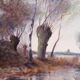 Landscape table after Camille Corot