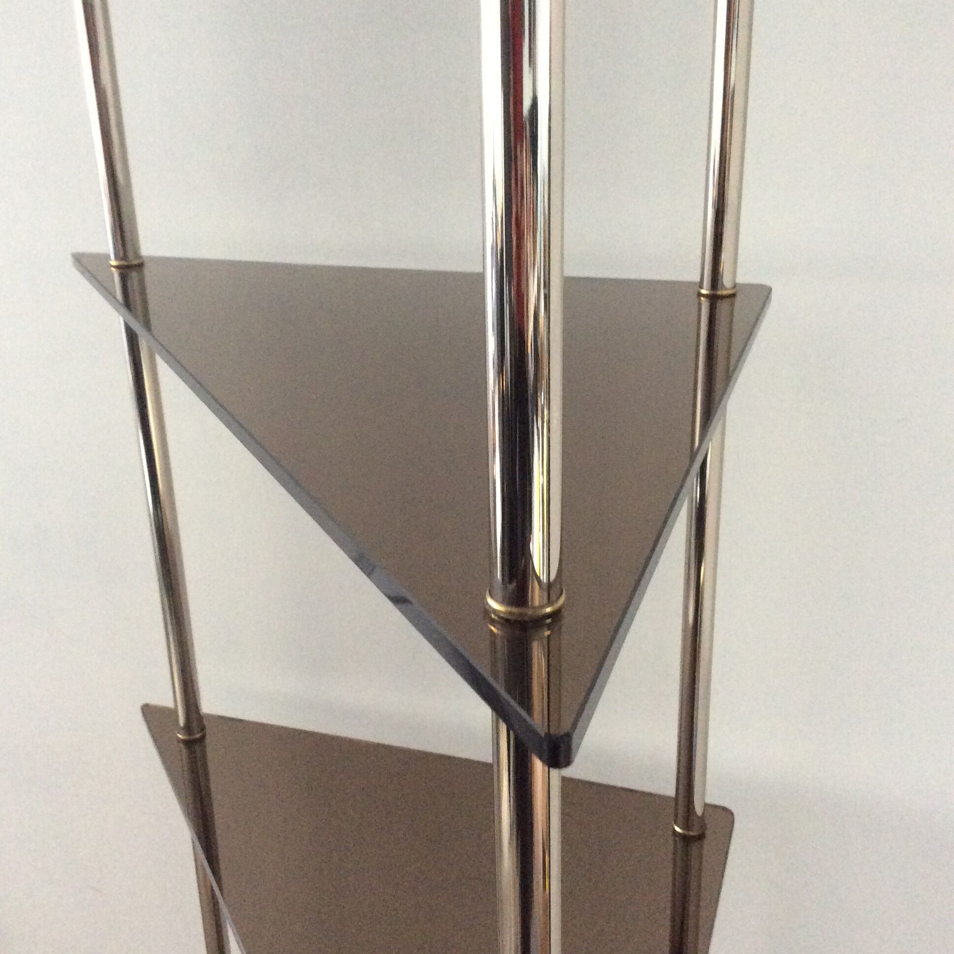 Corner shelf with lighting 1970