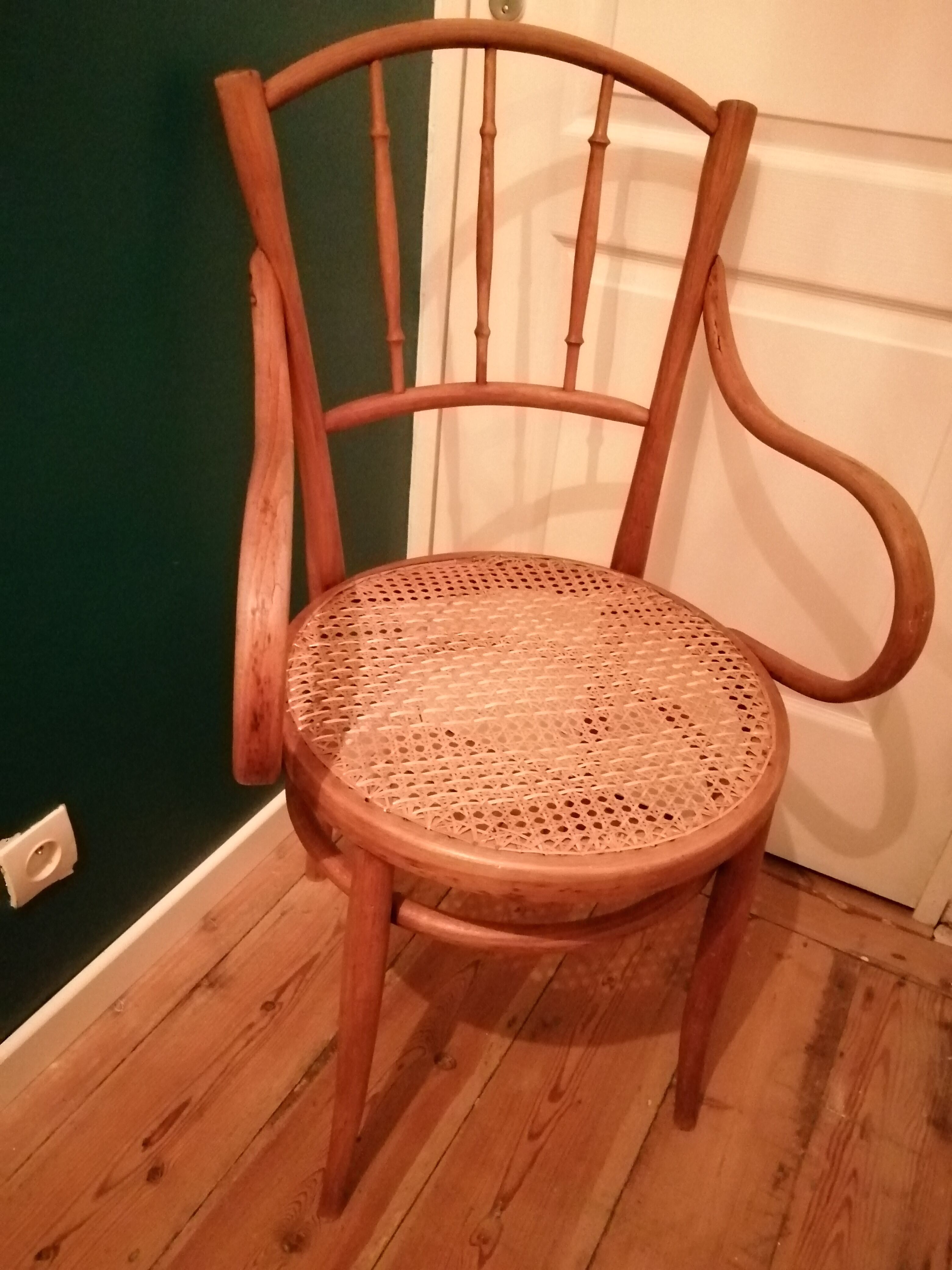 Fauteuil canné