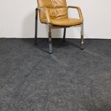 Vintage leather stacking chair by Klober Germany
