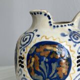 Hand painted ceramic decorative pitcher