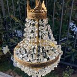 Hot air balloon grapefruit chandelier