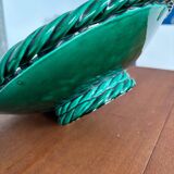 fruit bowl Vallauris 50s - vintage barbotine - exceptional piece fruit bowl fish motif ceramic 1950s vintage