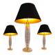John Hutton for Donghia 3 table lamps ‘Sirena’ 1980’s