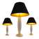 John Hutton for Donghia 3 table lamps ‘Sirena’ 1980’s