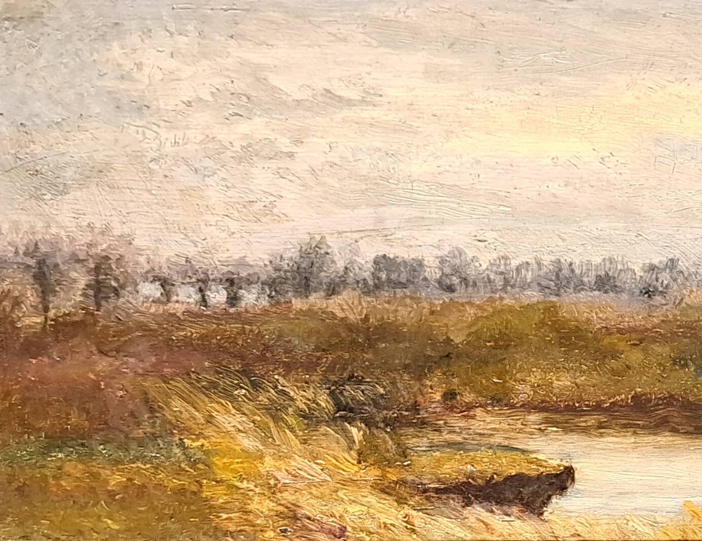 Tableau impressionniste - Paysage romantique d'automne en parfait état - 1880