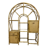 Vintage rattan shelf
