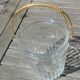 Vintage cut glass ice bucket 60s