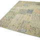 Handwoven oriental overdyed 169 cm x 245 cm beige patchwork rug