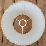 Vintage beige jute lampshade H14cm