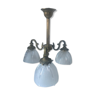 40/50 style brass chandelier