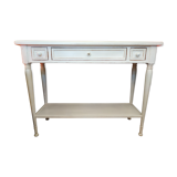 Console patinée couleur lin
