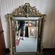 Trumeau mirror - marble, gilded, oak