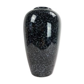 Large black and white speckled vase