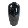 Large black and white speckled vase