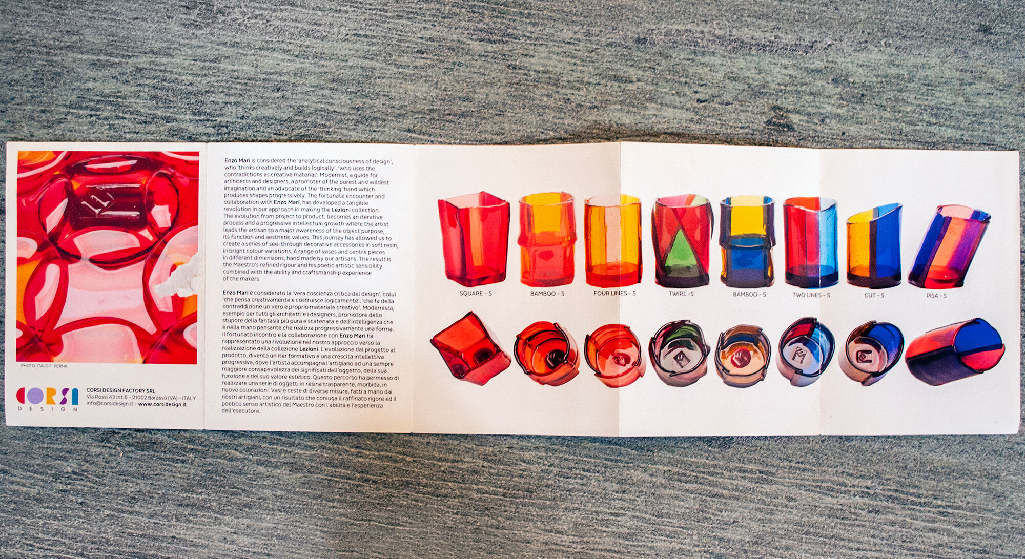 Umbrella holder Series Lessons Model Bamboo by Enzo Mari for Courses Design Factory ITalia Year 2011