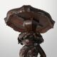 Carved Walnut Pedestal Table with Putto, France 1850s