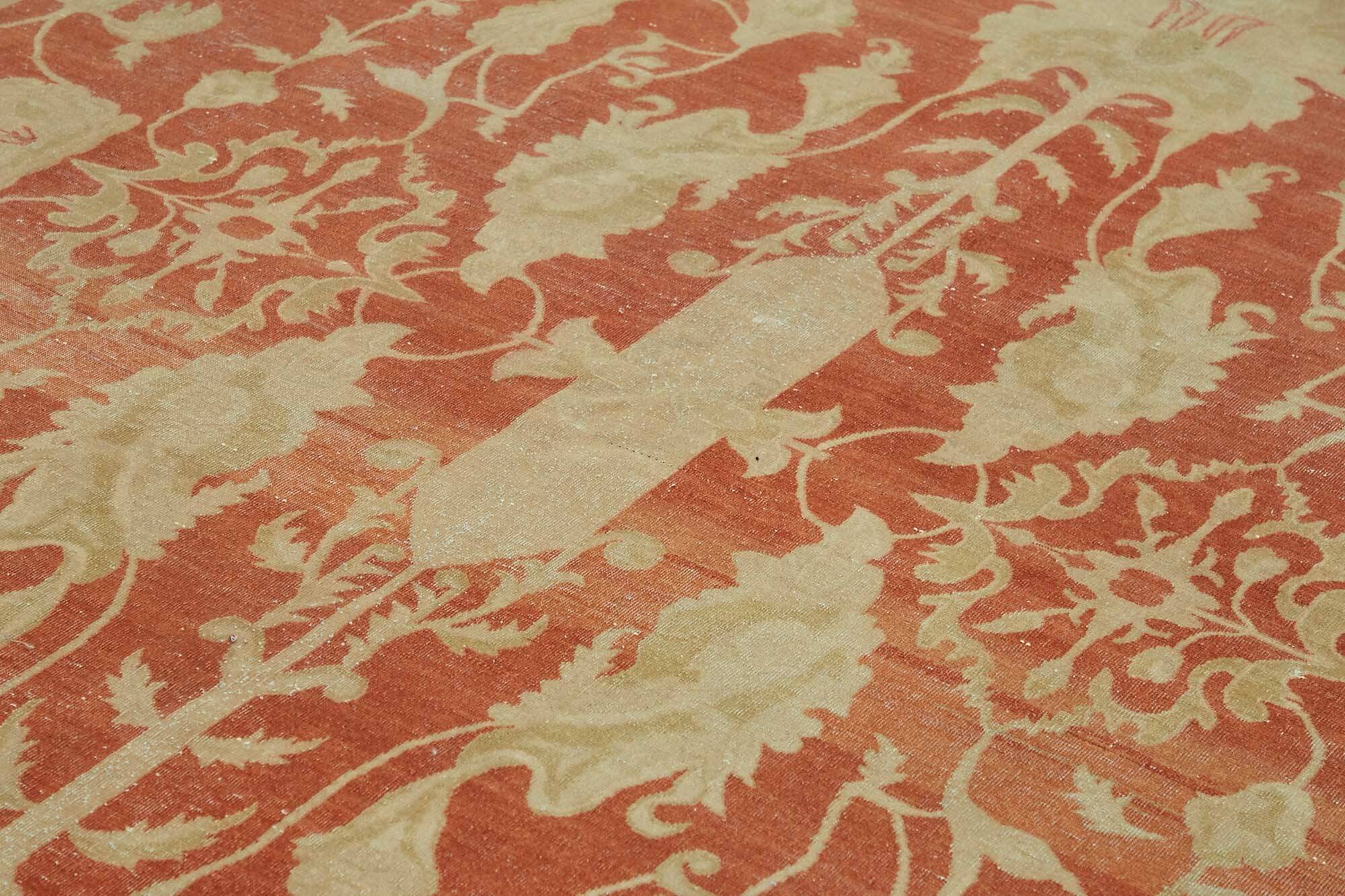Turkish Handknotted Wool Oushak Rug 300 cm x 442 cm
