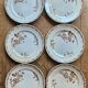 Flat plates, ironstone, poppies