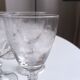 Set of 9 chiseled stemmed glasses