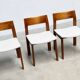 1970's sculptural Italian dining chairs