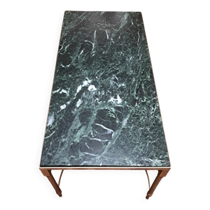 Table basse en laiton - vert