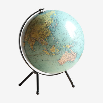 Globe terrestre tripode Taride des années 60