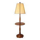 Lampe de sol 'moderne' avec table d'appoint, années 1940.