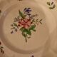 Plat assiette de service en porcelaine Lunéville fleurs tulipe-rose début du XXeme siecle