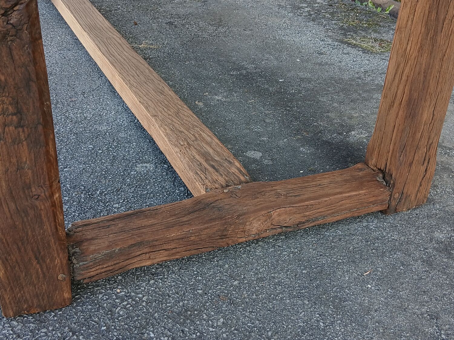 Solid oak farmhouse table