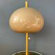 Large vintage brass mushroom space age table lamp