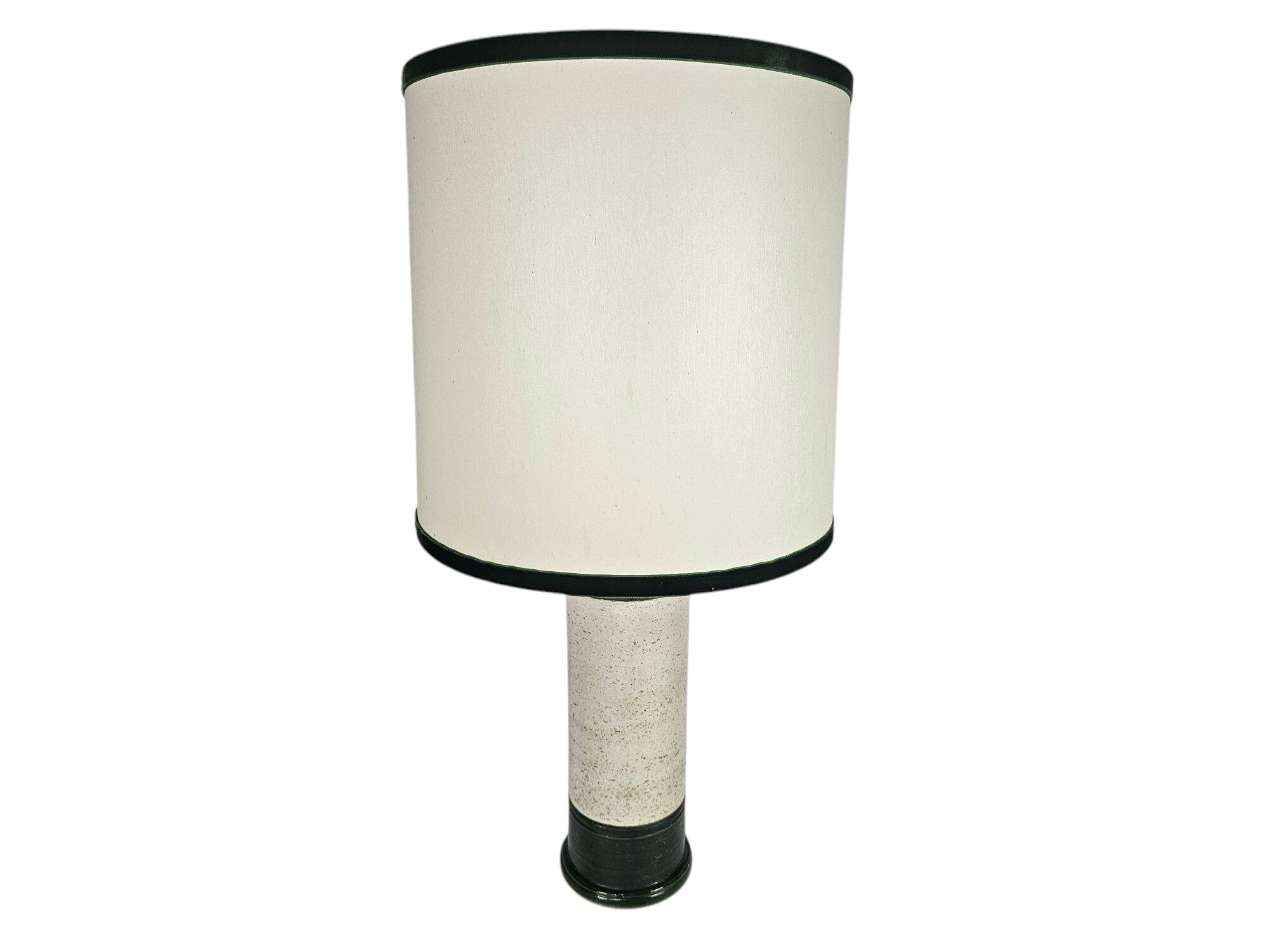 Bitossi voor Bergboms & Co - Aldo Londi - tafellamp - groen/wit - keramiek - 60's