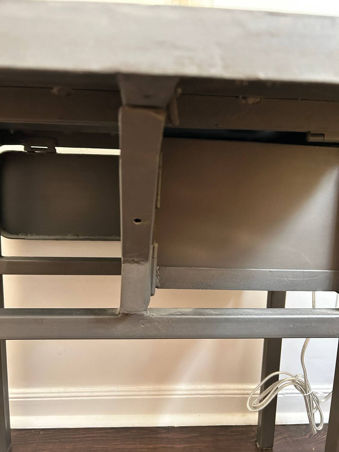 Pair of industrial bedside tables
