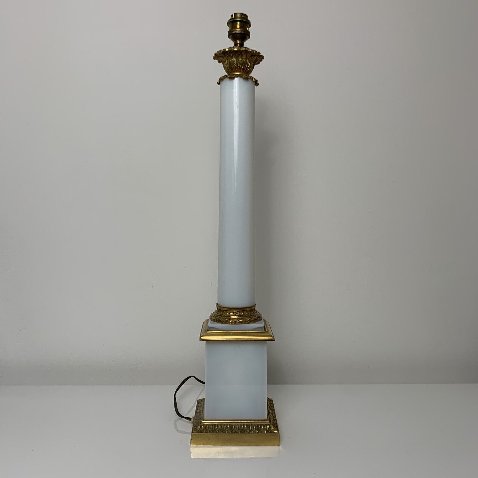 Foot in gilded bronze and opaline classic empire