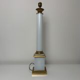 Pied en bronze doré et opaline classique empire