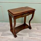 Console in flamed mahogany from empire 19th century