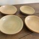 Vintage french stoneware ceramics set – mineral earth