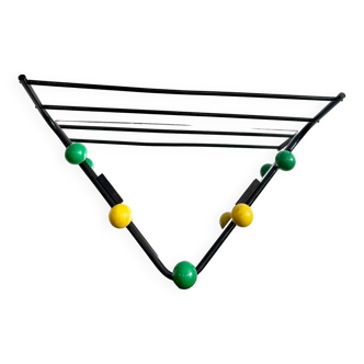 Wall coat rack with vintage balls