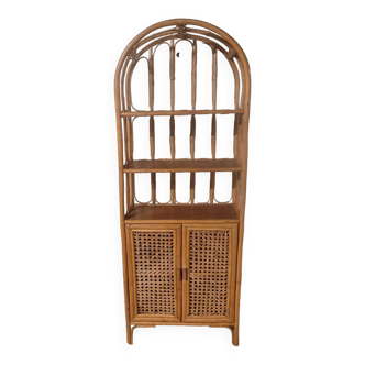 Rattan shelf