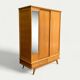 Vintage wardrobe with compass feet 1960